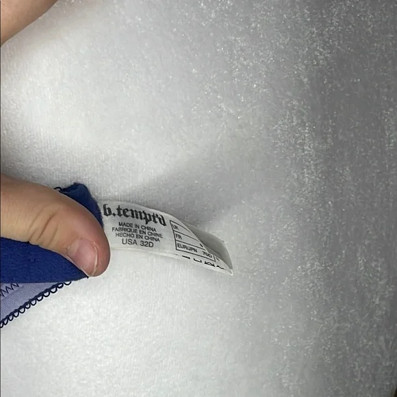 Wacoal B. Tempted Blue Lace Underwire Bra - Picture 2 of 4